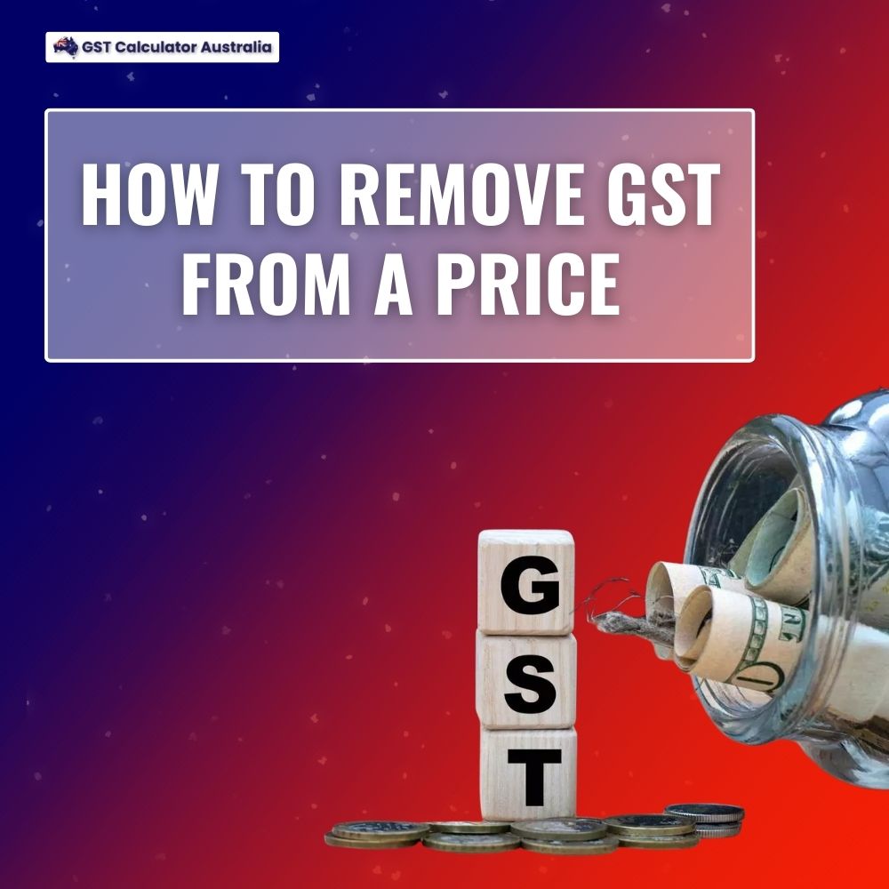 How to remove GST